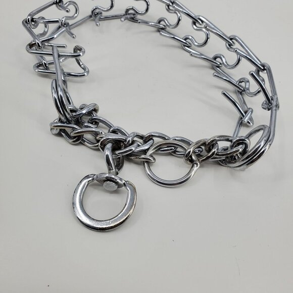 Large Dog Metal Training Pinch Prong Collar Tool - Picture 3 of 4
